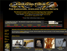 Tablet Screenshot of engravingforum.com